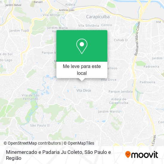 Minemercado e Padaria Ju Coleto mapa