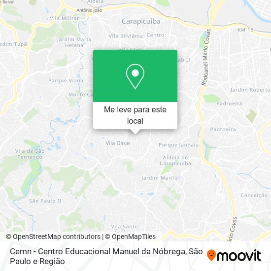 Cemn - Centro Educacional Manuel da Nóbrega mapa