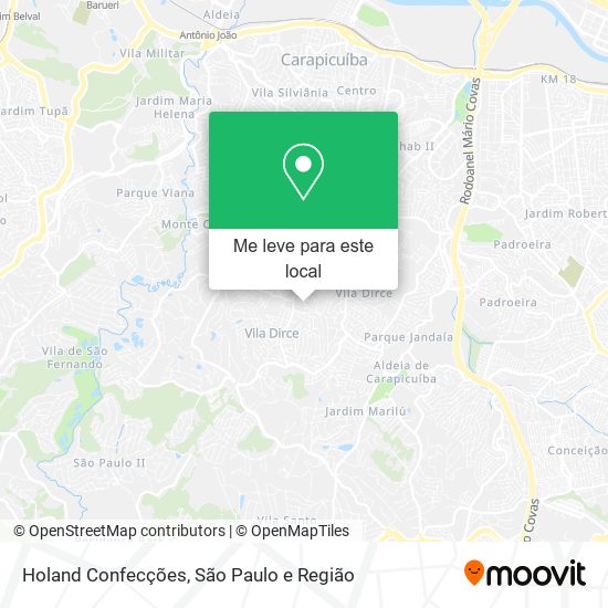 Holand Confecções mapa