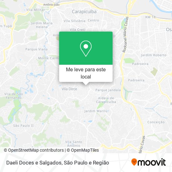 Daeli Doces e Salgados mapa