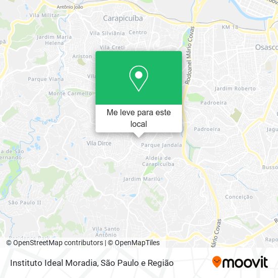 Instituto Ideal Moradia mapa