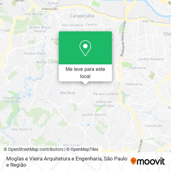 Moglas e Vieira Arquitetura e Engenharia mapa