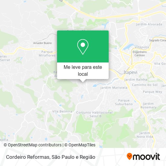 Cordeiro Reformas mapa