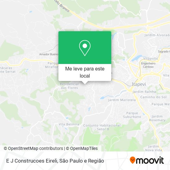 E J Construcoes Eireli mapa