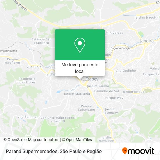Paraná Supermercados mapa