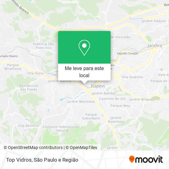 Top Vidros mapa