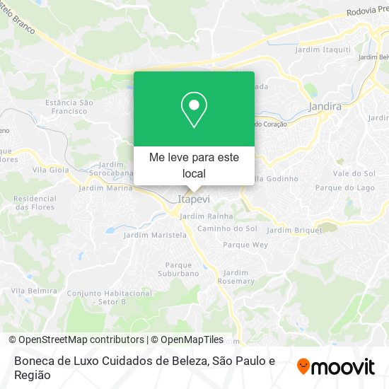 Boneca de Luxo Cuidados de Beleza mapa