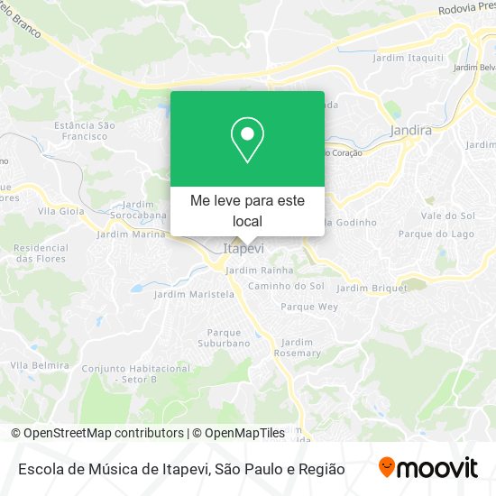 Escola de Música de Itapevi mapa