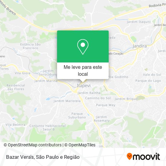 Bazar Vera's mapa