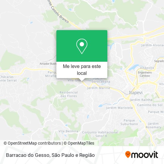 Barracao do Gesso mapa