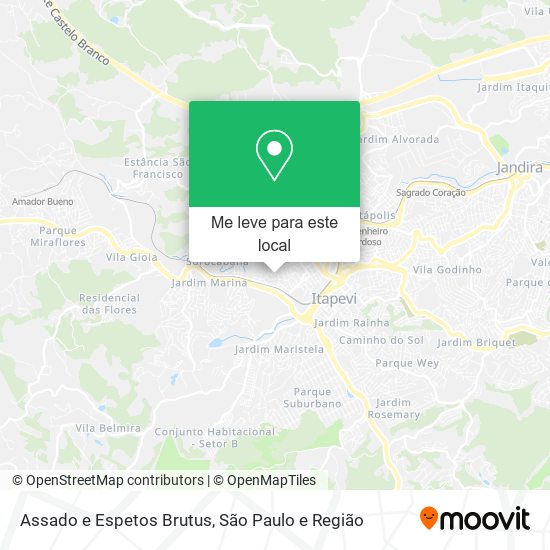 Assado e Espetos Brutus mapa