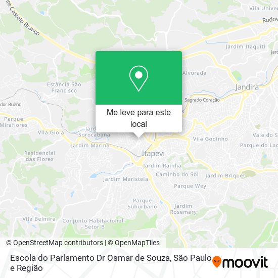 Escola do Parlamento Dr Osmar de Souza mapa