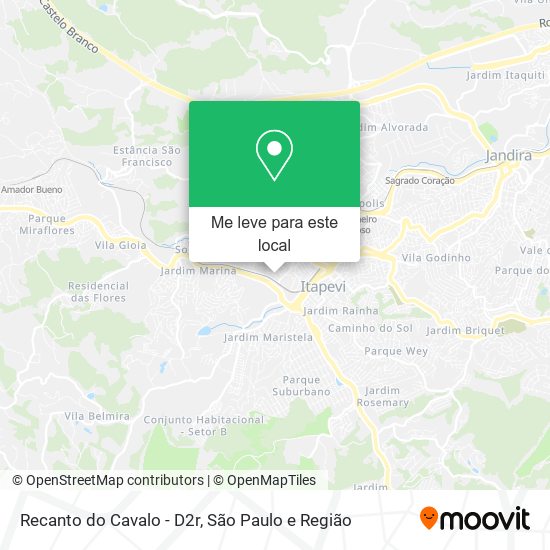 Recanto do Cavalo - D2r mapa