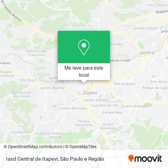 Iasd Central de Itapevi mapa