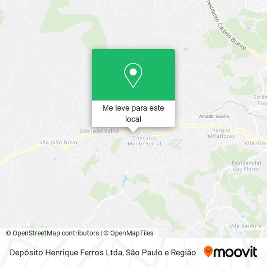 Depósito Henrique Ferros Ltda mapa