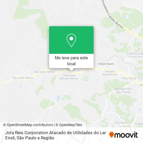 Jota Reis Corporation Atacado de Utilidades do Lar Eireli mapa