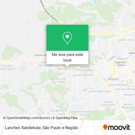 Lanches Sandebale mapa