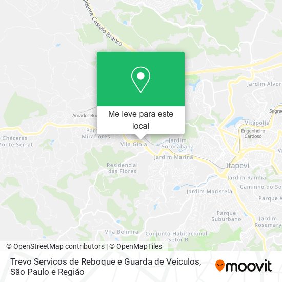 Trevo Servicos de Reboque e Guarda de Veiculos mapa