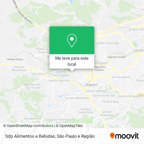 Sdp Alimentos e Bebidas mapa