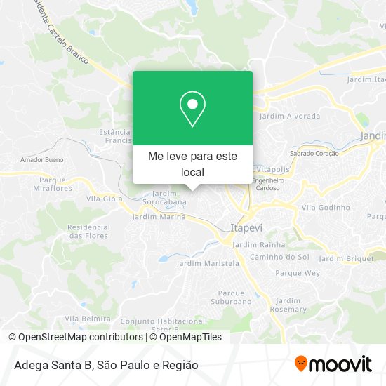 Adega Santa B mapa