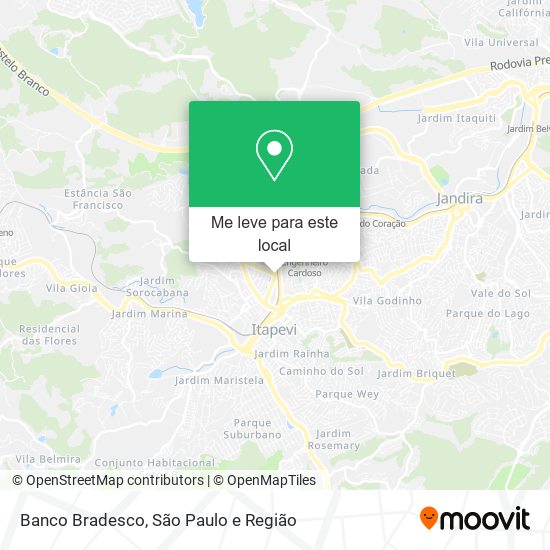 Banco Bradesco mapa