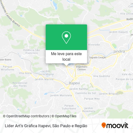 Líder Art's Gráfica Itapevi mapa