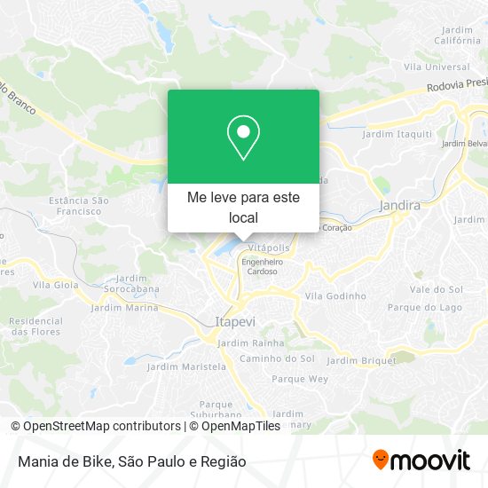 Mania de Bike mapa