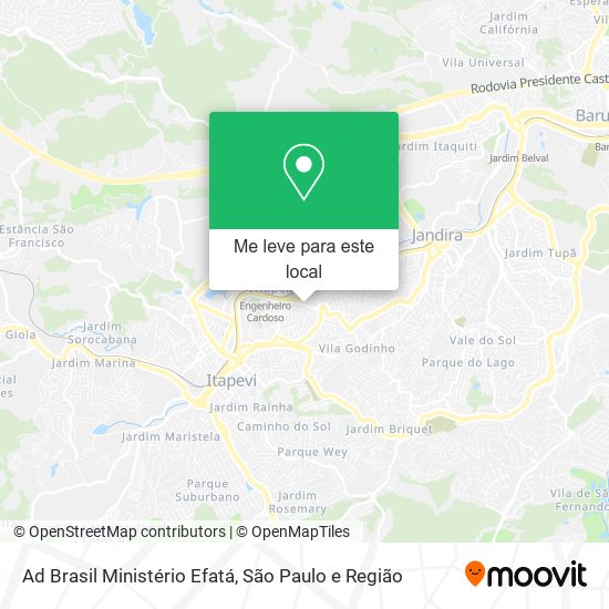 Ad Brasil Ministério Efatá mapa