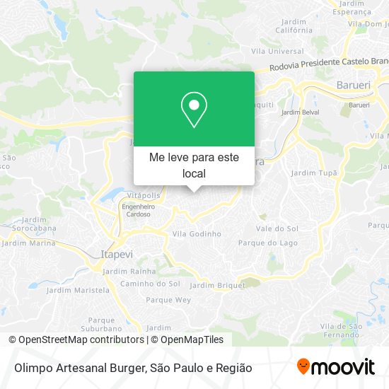 Olimpo Artesanal Burger mapa