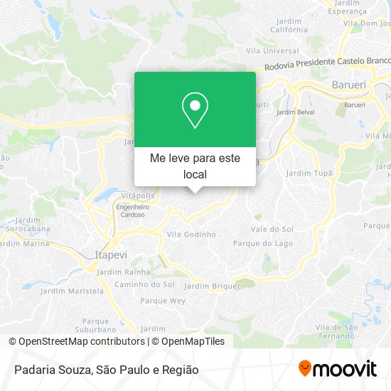 Padaria Souza mapa