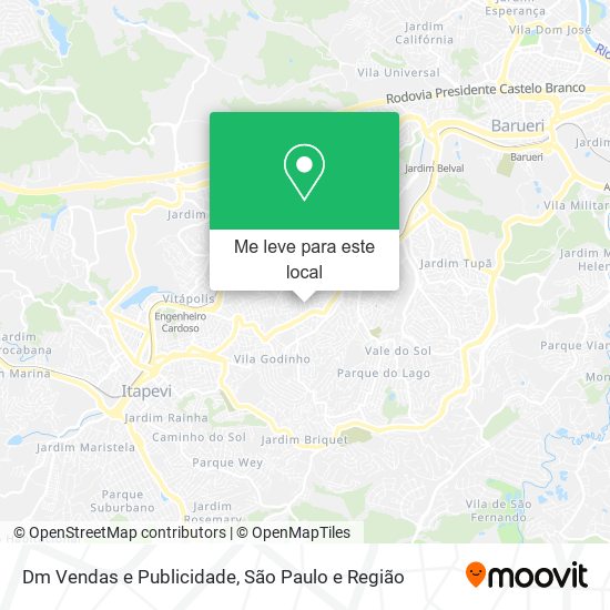 Dm Vendas e Publicidade mapa