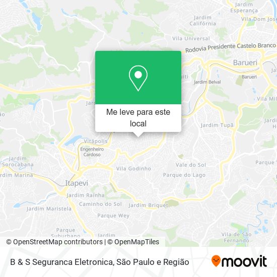 B & S Seguranca Eletronica mapa