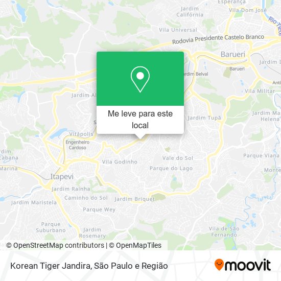 Korean Tiger Jandira mapa