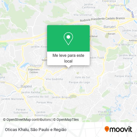 Oticas Khalu mapa