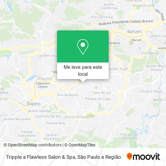 Tripple a Flawless Salon & Spa mapa