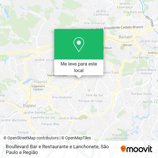 Boullevard Bar e Restaurante e Lanchonete mapa