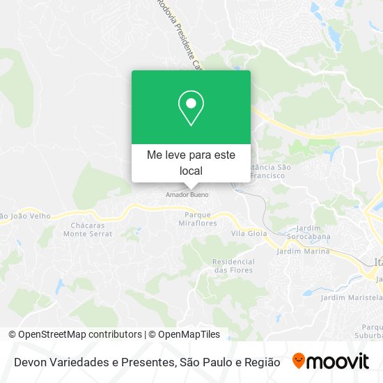Devon Variedades e Presentes mapa