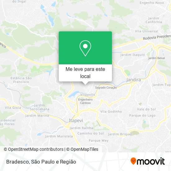 Bradesco mapa