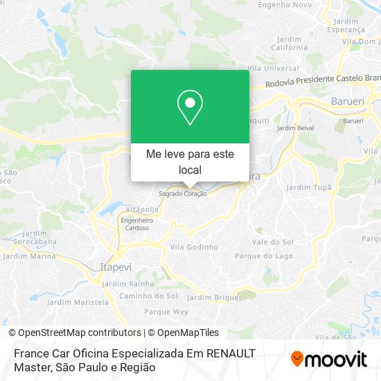 France Car Oficina Especializada Em RENAULT Master mapa