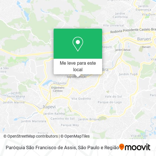 Paróquia São Francisco de Assis mapa