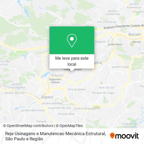 Reje Usinagens e Manutencao Mecânica Estrutural mapa
