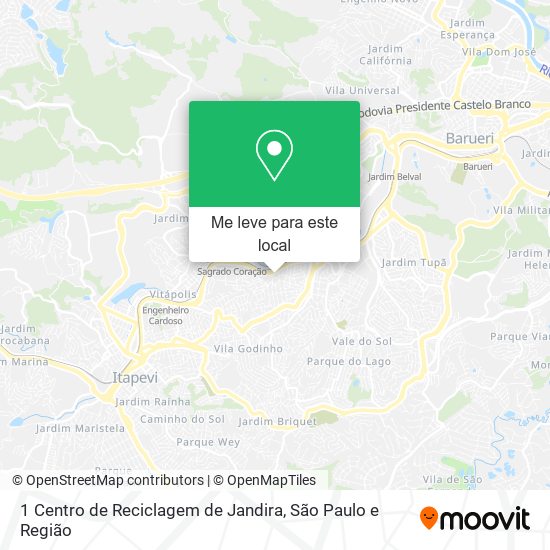 1 Centro de Reciclagem de Jandira mapa