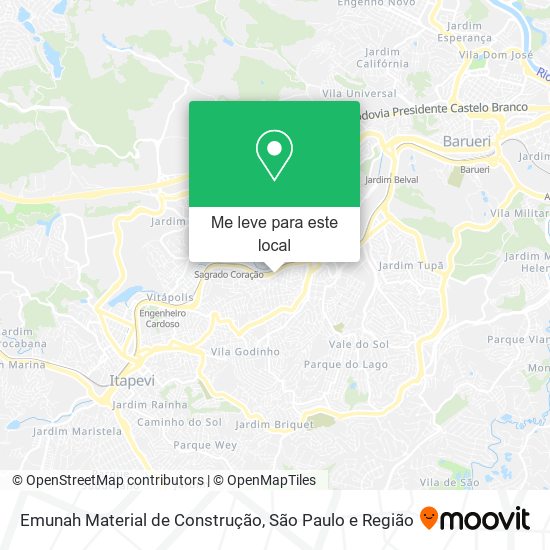 Emunah Material de Construção mapa