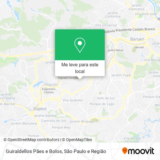 Guiraldellos Pães e Bolos mapa