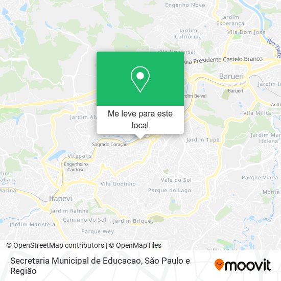 Secretaria Municipal de Educacao mapa
