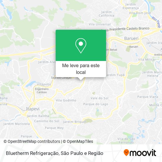 Bluetherm Refrigeração mapa