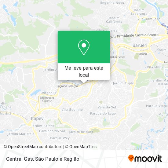Central Gas mapa