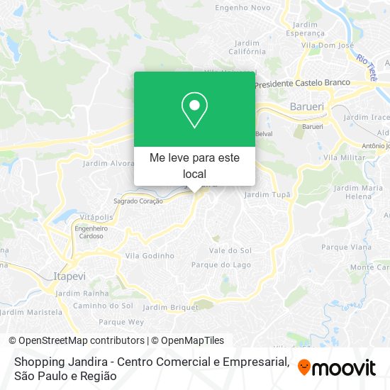 Shopping Jandira - Centro Comercial e Empresarial mapa
