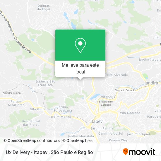 Ux Delivery - Itapevi mapa