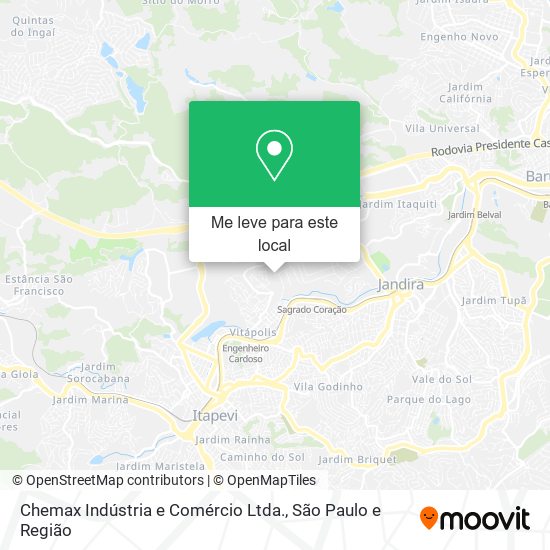 Chemax Indústria e Comércio Ltda. mapa